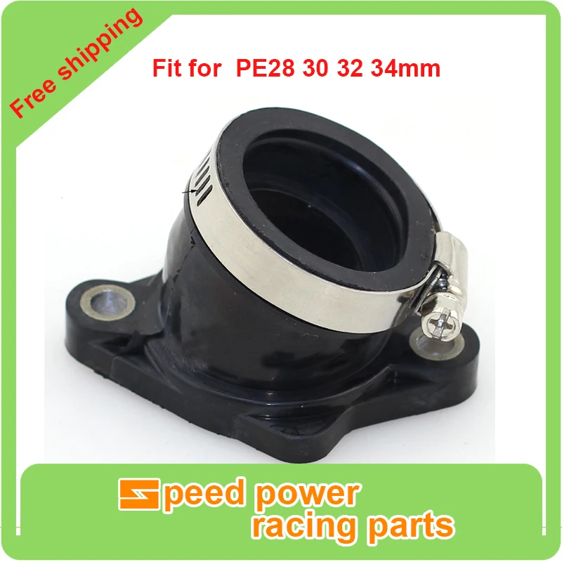 

Motorcycle Dirt Bike Racing Carburetor Rubber Angled Adapter Inlet Intake Pipe For MIKUNI VM24 OKO KOSO KEIHIN PE28 30 32 34mm