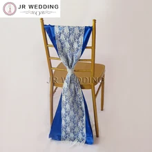 100 шт много различных usage 30 см* 275 см сатин и кружева Chiavari стул створки с пластиковой пряжкой для свадебного украшения