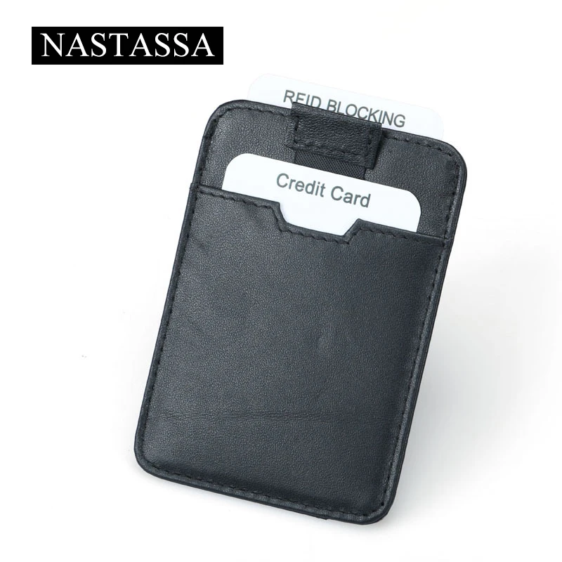 

New Cowhide Luxury Bank Card Case Designer Functional Credit CardHolders Automatically Pull Up Genuine Leather Black Card Holder