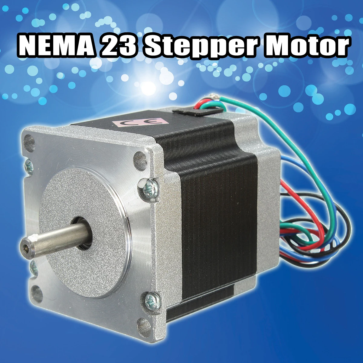 

New DC 24V Nema 23 Stepper Motor Single Shaft 12.6Kgcm 1.8Degre 4Leads 56mm 4 Channel for CNC XYZ