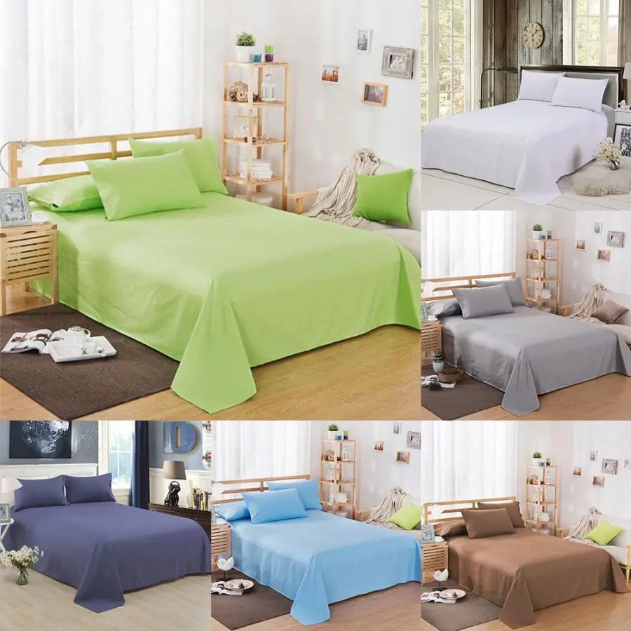

ClearanceSale Beautiful Comforter Bedding Sets Cotton Solid Color Bed Sheet with Pillowcases Bedding Set for Home Hotel