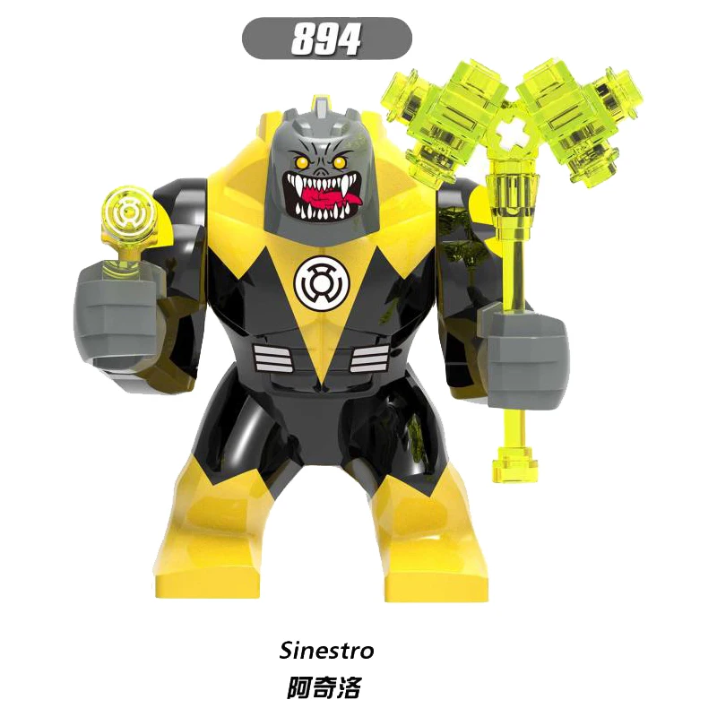 

XH 894 Single Sale Super Heroes Infinity War Avengers Sinestro Deadpool Venom Bricks Building Blocks Doll For Children Gift Toys