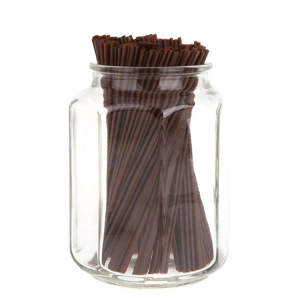 500pcs/set Disposable Coffee Spoon Drinking Straw Art Plastic Straws for Party Ice Smoothies