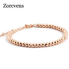 ZORCVENS Модный женский браслет ювелирные изделия из нержавеющей стали 5 мм бусины браслеты и браслеты