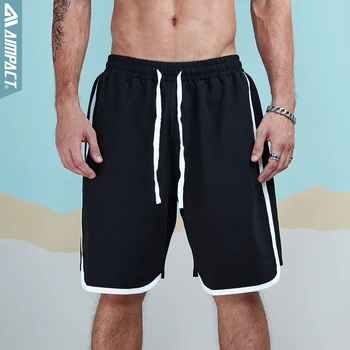 

Aimpact Patchwort Shorts Men Leisure Sportsuit Shorts 2018 Summer Fashion Casual Trunks Jogger Loose Male Striped Short 2AM2004