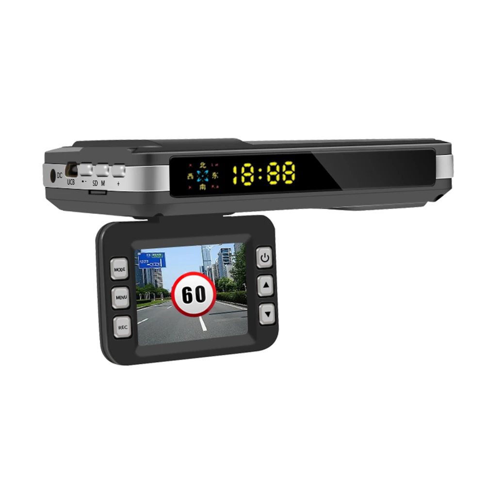 

3 in 1 Car DVR Camera+GPS Anti Radar Laser speed Detector Trafic Alert English Russian Voice Alarm Driving track record DY313