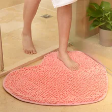 Красный коврик в форме сердца, водопоглощающий коврик для ванной комнаты, ковер для спальни, домашний декор, 50*60 см