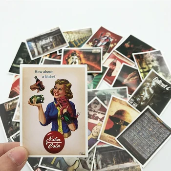 

25 Pcs Fallout 3 4 Game Sticker For Luggage Skateboard Phone Laptop Moto Bicycle Wall Guitar Waterproof PVC Stickers