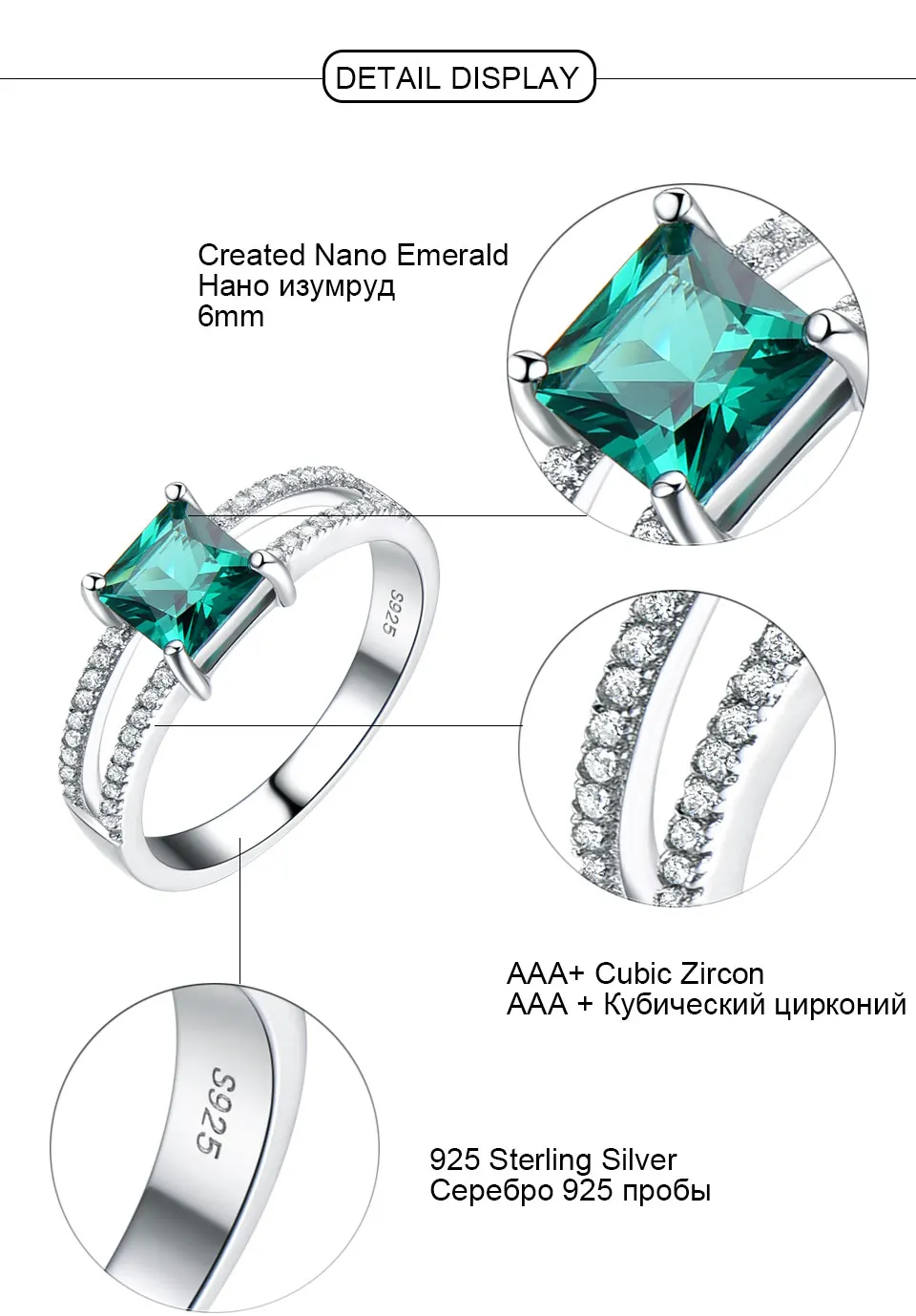 UMCHO-Emerald-silver-sterling-jewelry set-for-women-S005E-1 (11)