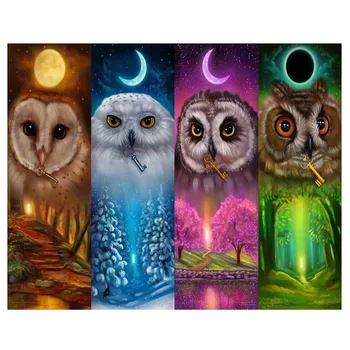 

5D DIY Diamond Painting Owl Full Square Diamond Embroidery Animal Cross Stitch Picture Rhinestones Mosaic Home Decor Gift