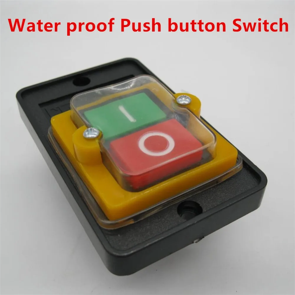 2pcs ON//OFF Waterproof Push Button Switch Control Switch 10A 220//380V KAO-5