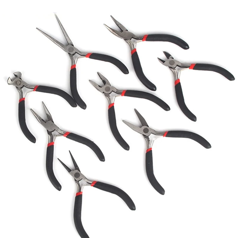 

NK MIXTOS 8Pcs Mini Multifunction Round Bending Diagonal Cutting Plier Pliers Set Repair Tools