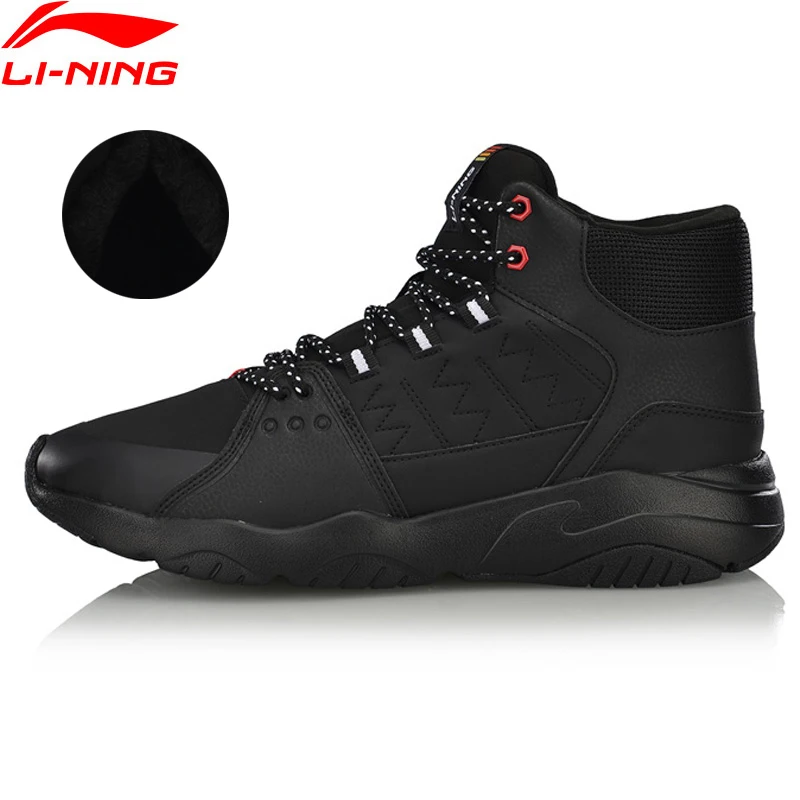 Мужские прогулочные треккинговые туфли Li Ning дышащая теплая флисовая прочная