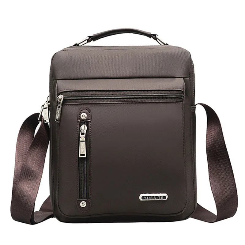 

ETONWEAG New Men Nylon Messenger Bag Casual Ipad Men's High Quality Bags Zipper Crossbody Male with zipper Solid color Shoulder
