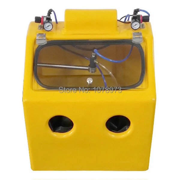 Hot Sale Yellow Color 220V Sand blaster Sandblasting Machine Dental Lab