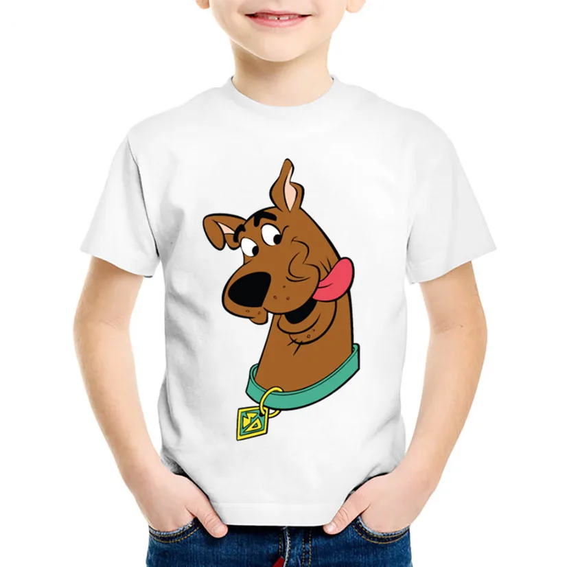 Cartoon Print Scooby Doo And Shaggy Children Funny T shirt Kids Mystery Machine Summer Tee Boys/Girls Tops Baby Clothes,HKP5086 Cartoon Print Scooby Doo And Shaggy Children Funny T shirt Kids Mystery Machine Summer Tee Boys/Girls Tops Baby Clothes,HKP5086