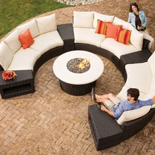 Осень г. поступление круглые ротанговая Пальма Бали мебель для отдыха на открытом воздухе