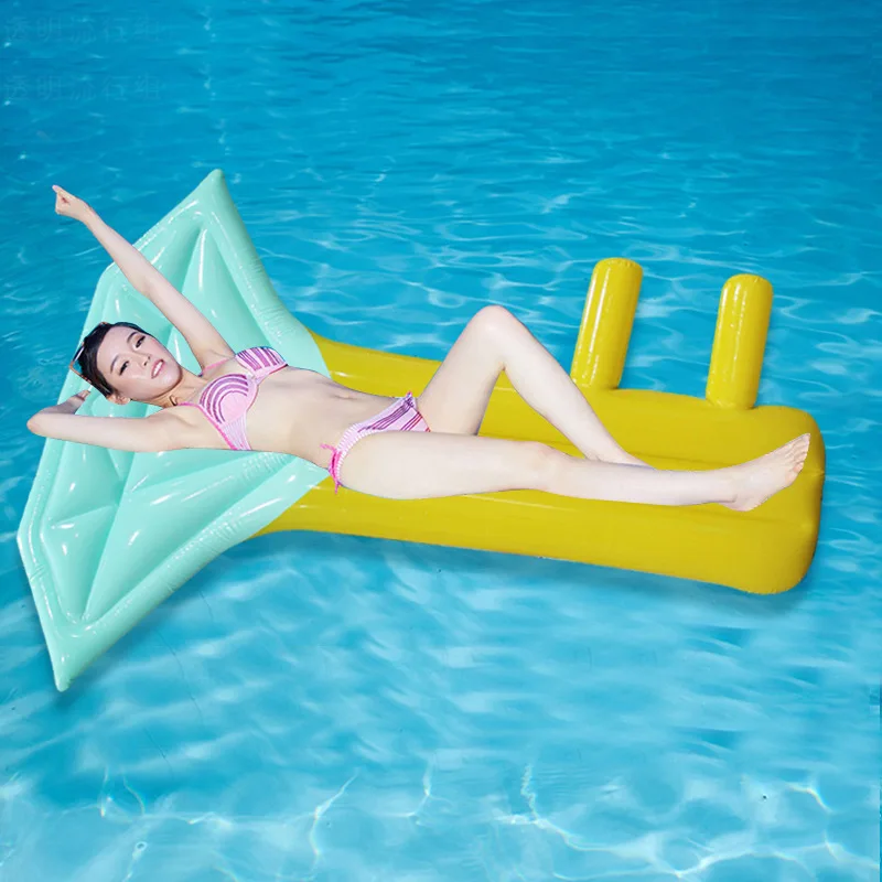 Inflatable Ride On Swimming Pool Beach Float Hot Tub Lilo Hammock Air Bed Kids 