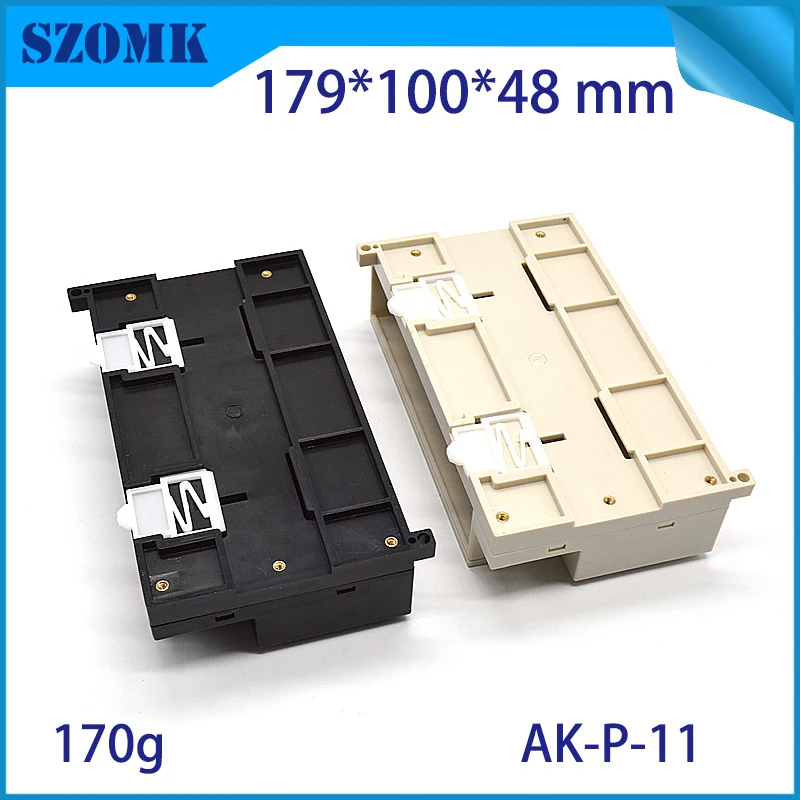 plastic din rail enclosure box junction housing abs control enclosure szomk din boxes power supply distribution box housing case (2)
