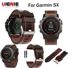 Ремешок для часов Новинка хорошие кожаные Наручные часы ремешок браслет ремень 26 мм для Garmin Fenix 3/Fenix 5X браслет для смарт-часов