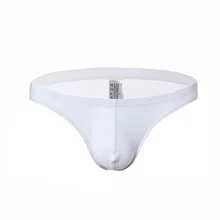 Men's Underwear U Convex Pouch Ultra-thin Sexy Ice Silk Seamless Men Briefs Low Waist Solid Plus Size Panties Underpants Female