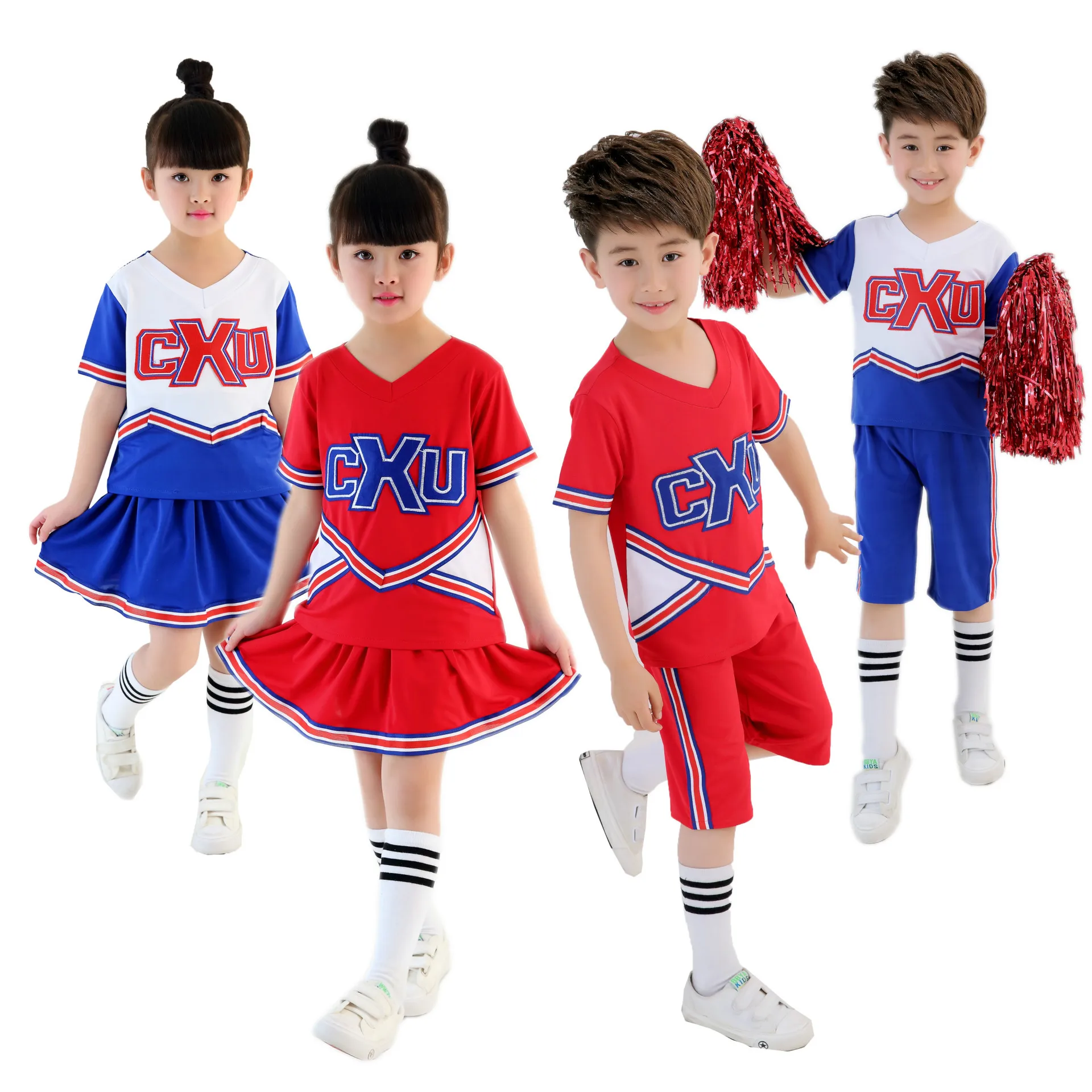 KTLPARTY cheerleading student red blue boy girl children Musical