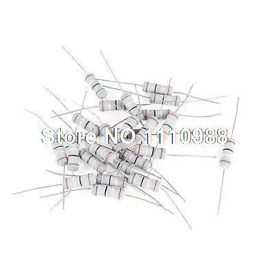 

25 Pcs 39 Ohm Resistance 2W 5% Through Hole Mount Metal Oxide Film Resistors