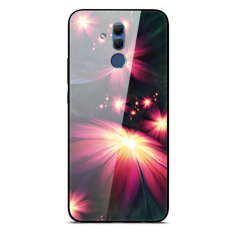 Mate 20 Lite чехол из закаленного стекла для huawei mate 20 Lite чехол мягкий бампер 3D чехол с изображением кота для huawei mate 20 Lite чехол