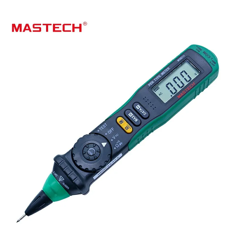 MASTECH MS8211 Бесконтактный цифровой мультиметр ручка-Тип Бесконтактный детектор напряжения переменного тока Автоматический диапазон тестовый зажим