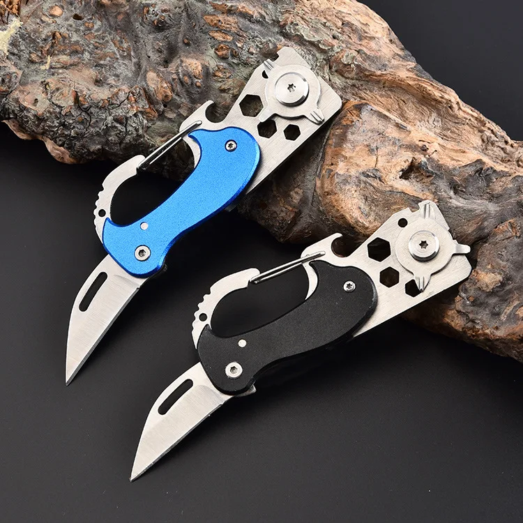 

2019 New Multi Functional Knife EDC Tools Tactical Travel Camping Survival Packet Knife Self Defense Black&Blue Dropshippping