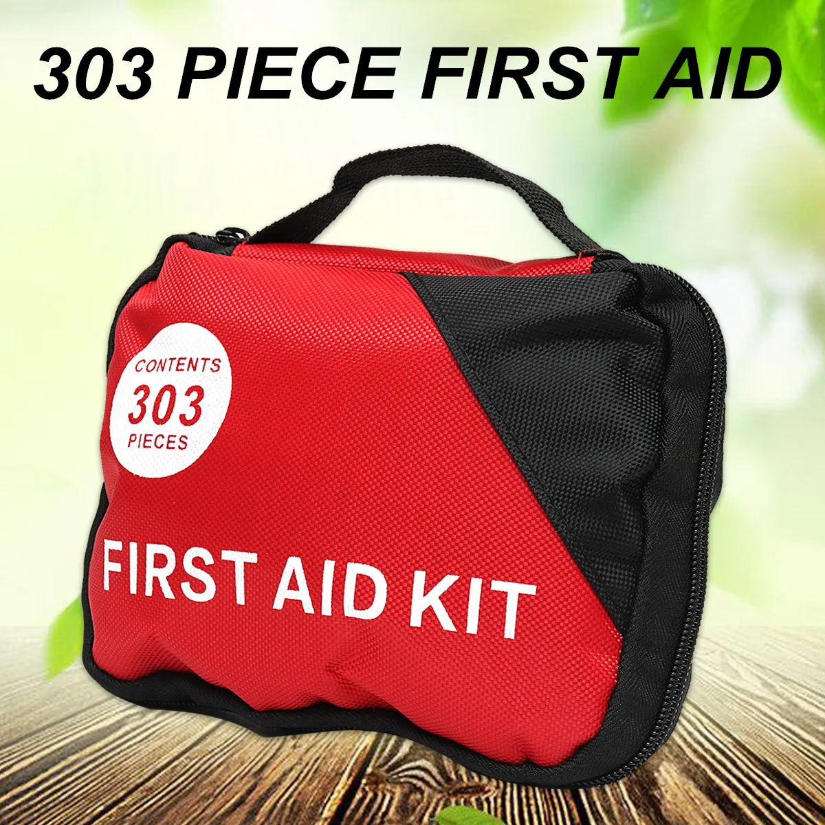 

1Set 303 Pieces First Aid Mega Kit Emergency Set Kit-A Must Have For Every Family Lightweight First Aid Carry Bag Kits