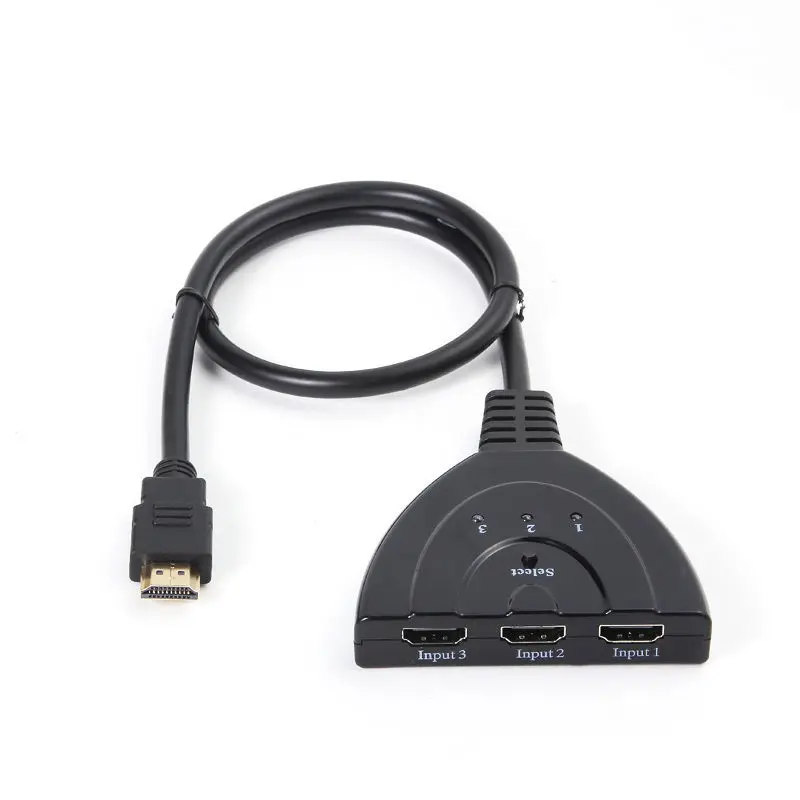HDMI 3X1 3 порта в 1 выход Pigtail переключатель HDCP 1080P HD Hub V1.4B сплиттер адаптер кабель для