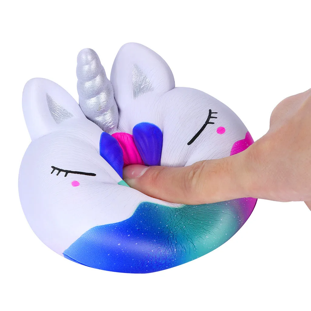 Squeeze Toys Galaxy Squishies пончик супер медленно поднимающийся ароматизированный снятие стресса Антистресс Сквош игрушка Ленивец гигантский Сквош