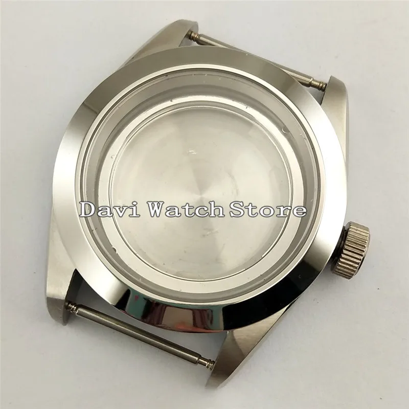 

41mm Sliver Stainless Steel Watch Case fit Miyota 8205/8215,ETA 2836,DG2813/3804,p746