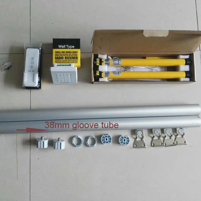 

DIY Smarthome Blinds Roller shades,electric roller blinds,Double Chaneels Wall Switch ,Free Wall switch