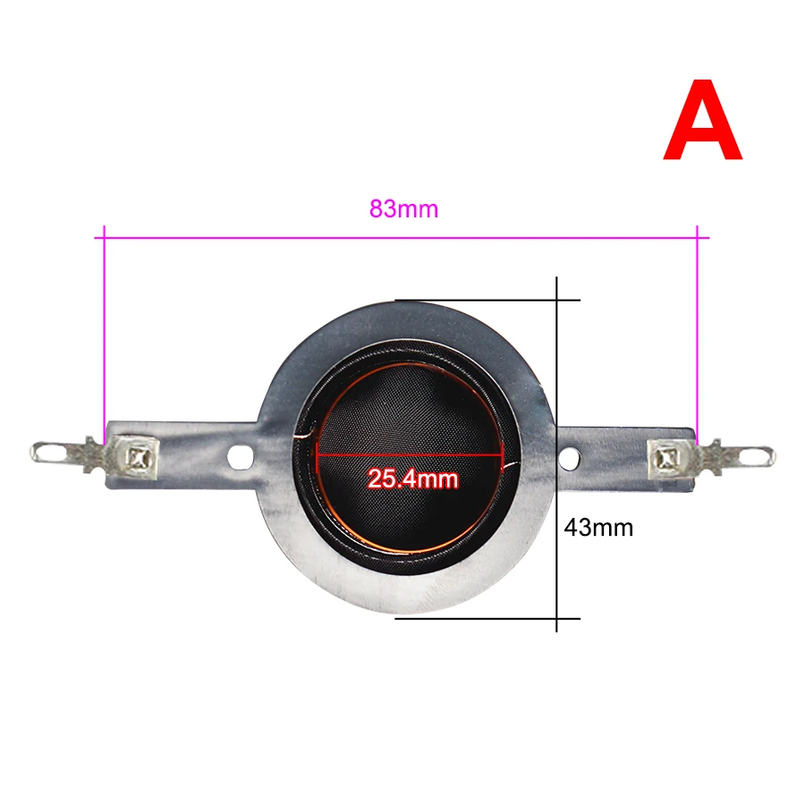 2 шт 25,4 мм звуковая катушка Черный Рог твитер шелковая мембранная пленка ВЧ 8 Ом 25,5 ядро 8 Ом аксессуары для динамиков DIY