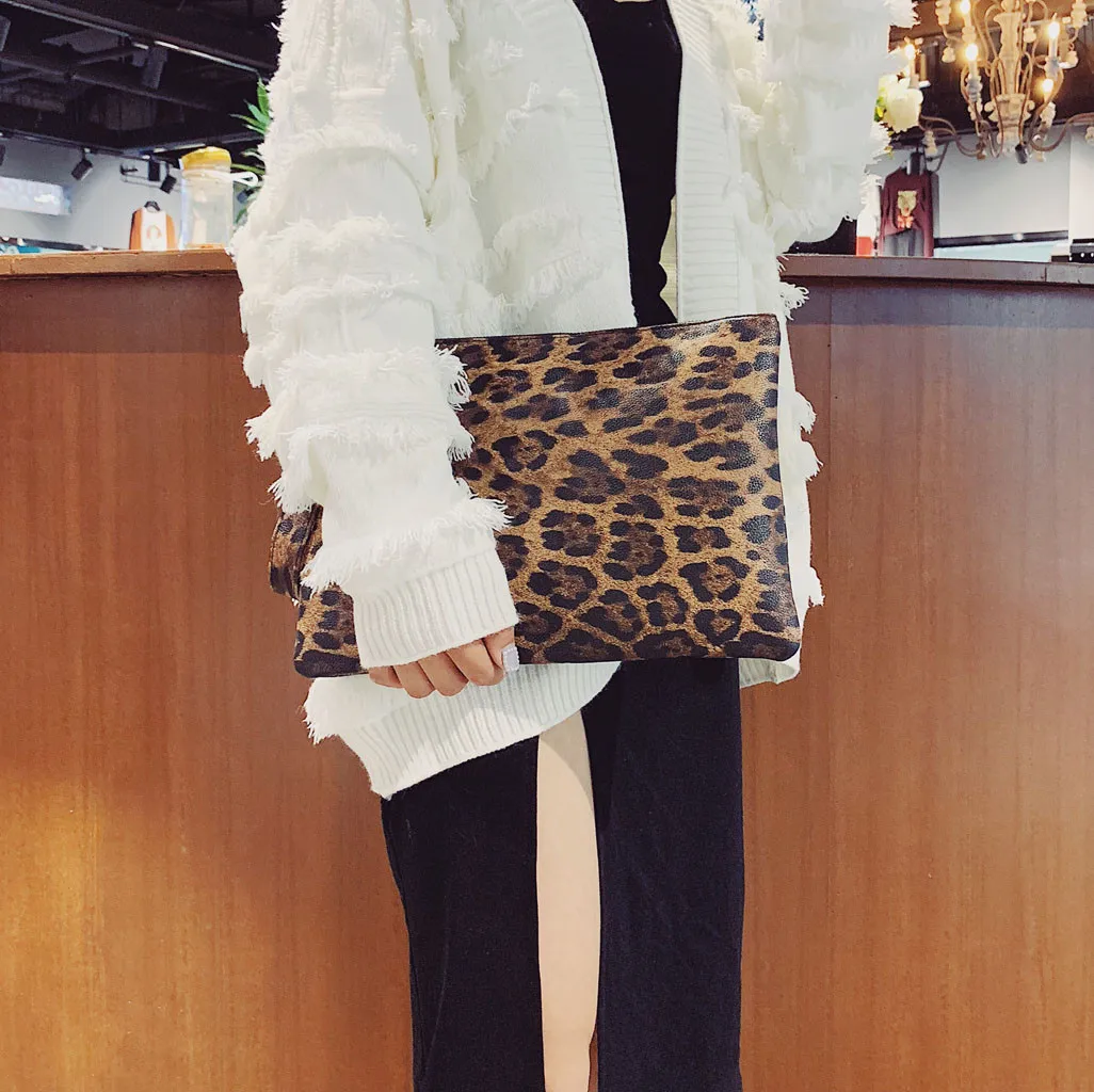 Женская сумка с ручками, винтажная леопардовая сумка-мессенджер, Ретро стиль, на плечо, простые сумки через плечо, кошельки и сумочки, pochette femme soir e