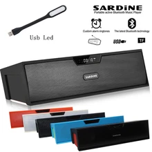 Sardine беспроводной HIFI портативный беспроводной bluetooth динамик стерео Саундбар TF fm-радио двойной bluetooth динамик s Портативный