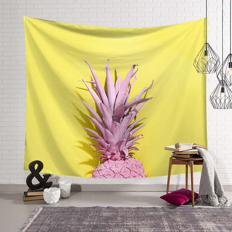 

Cat Pineapple Tapestry Wall Hanging Wall Tapestry Blanket Living Room Bedroom Farmhouse Decor Tapestry Flower of Life Polyester