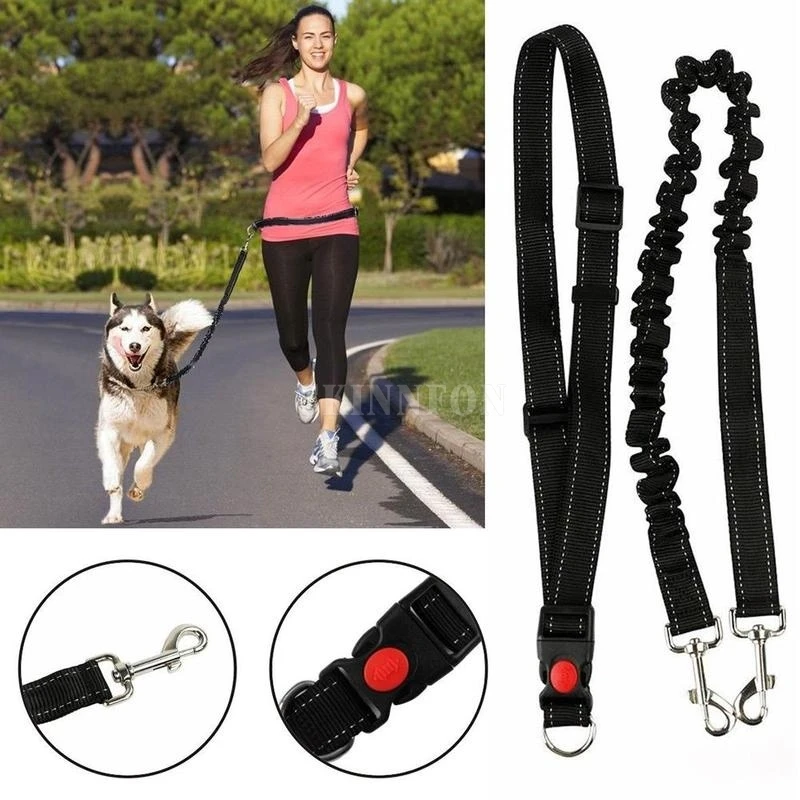 DHL 50PCS Waist Belt for Pet Dog Collar Leash Running Puppy Lead Sport