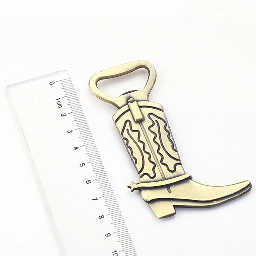 Cowboy Boot Shape Bottle Ppener Creative Retro Cowboy Boot Bottle Opener Metal Opener Birthday Wedding Party Drop Shipping
