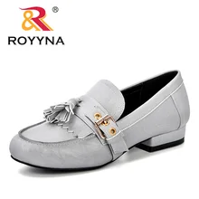 ROYYNA/женские удобные кожаные туфли из синтетического материала; Лоферы для мам; мягкая повседневная обувь на плоской подошве для отдыха; Женская легкая обувь для вождения