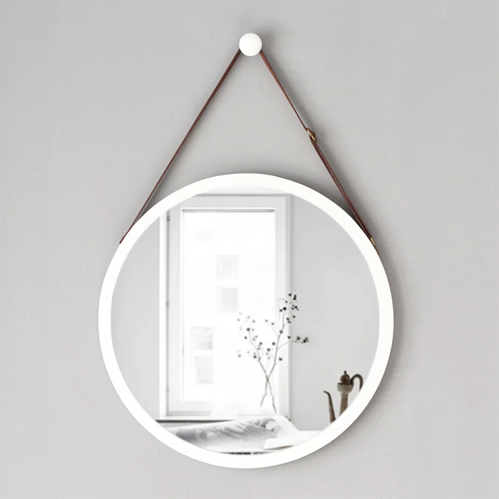 Круглое подвесное зеркало в европейском стиле для гостиной, спальни, отеля, ванной комнаты, настенное зеркало для макияжа wx8281135
