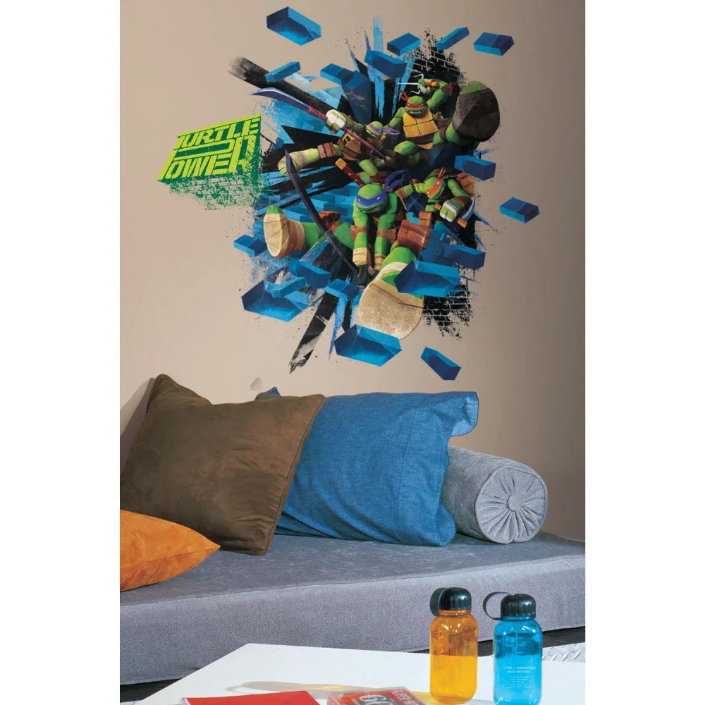 Teenage Mutant Ninja Turtles Wall Stickers Mural 8 Decals