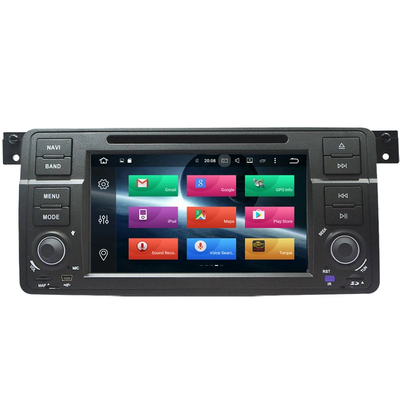 Perfect 7 INCH Android 9.0 8 CORE octa cor Car dvd player gps navigation For BMW E46 M3 X5 Rover 3 Series RAM carplay 30 EQ RADIO STEREO 1