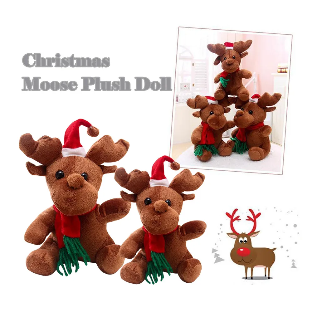 1 x Christmas Gift Santa Claus Elk Ornament Festival Party Xmas Table Decor Doll