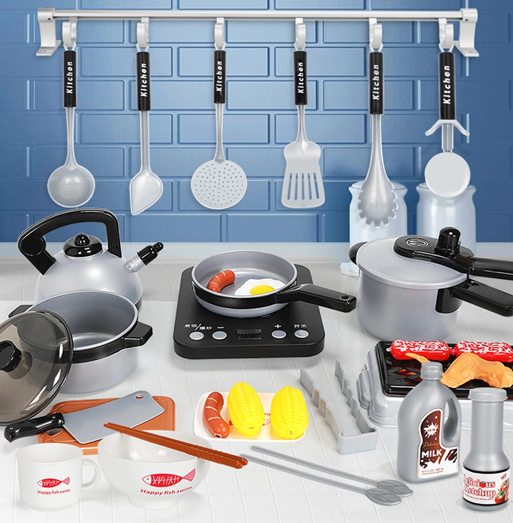 role play children's kitchen cooking set
