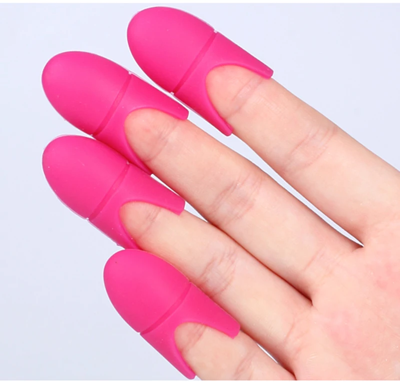 Дизайн ногтей, замачивающийся колпачок, силиконовый УФ Гель-лак для снятия лака, Очищающий обезжиривающий зажим, многоразовые обертывания, резиновые маникюрные инструменты