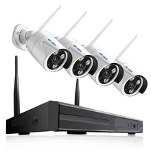 Besder 4 канала Полный 1080P Беспроводной NVR комплект 1080P P2P открытый ИК ночного видения CCTV безопасности IP камера 4 канала wifi CCTV системы