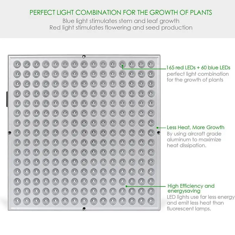 45 Вт светодиодный свет для выращивания 85-265 в УФ ИК Полный спектр световые лампы для внутреннего парник, теплица для выращивания растений